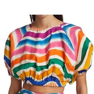 FARM RIO Dancing Stripe Crop Top